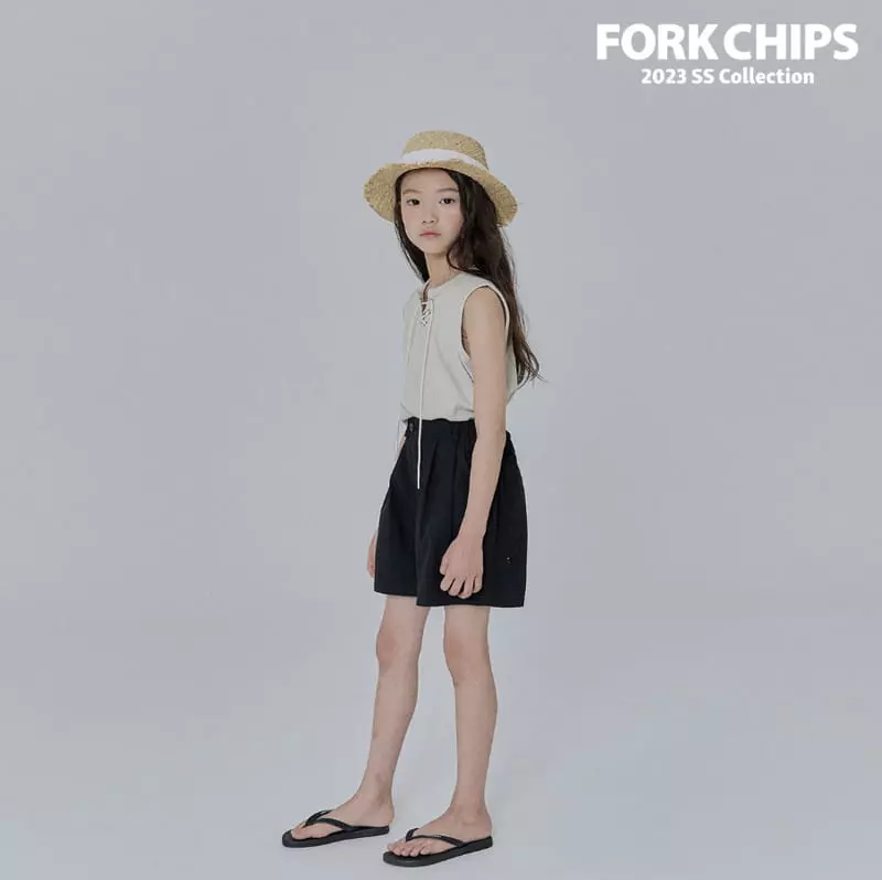 Fork Chips - Korean Children Fashion - #childrensboutique - Rib Eyelet Sleeveless - 11