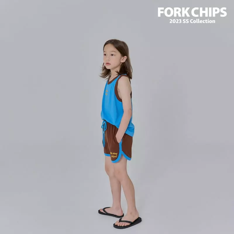 Fork Chips - Korean Children Fashion - #designkidswear - Mango Top Bottom Set - 12