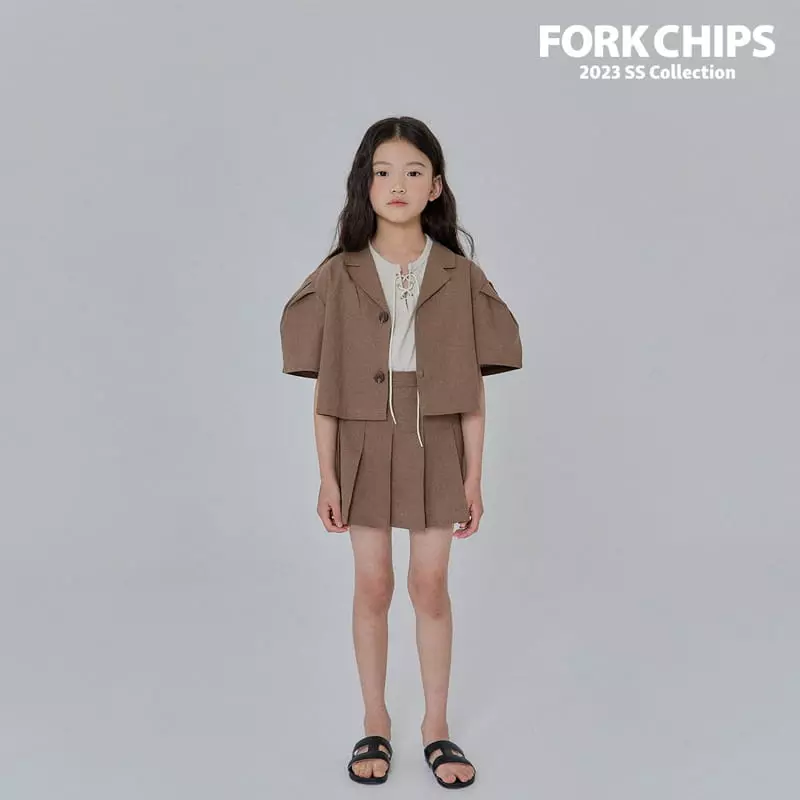 Fork Chips - Korean Children Fashion - #designkidswear - Berlin Crop Jacket - 11