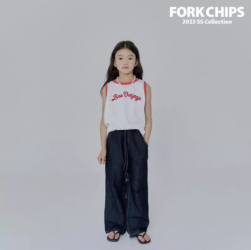 Fork Chips - Korean Children Fashion - #discoveringself - Air Linen Jeans - 10
