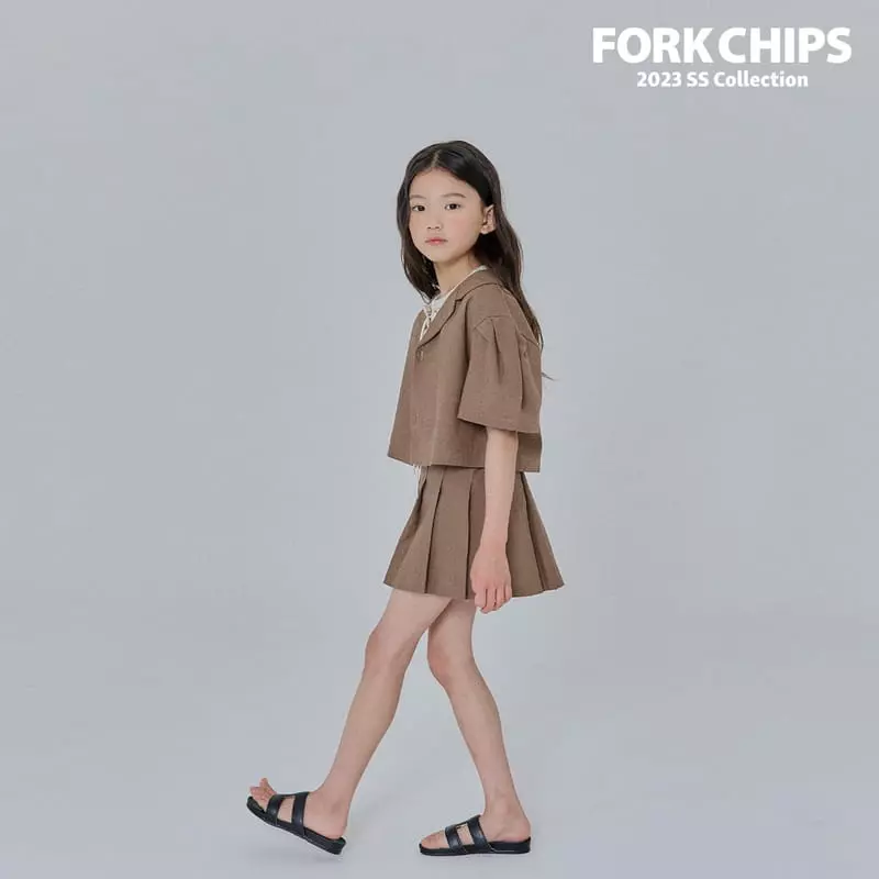 Fork Chips - Korean Children Fashion - #discoveringself - Berlin Buckle Skirt - 11