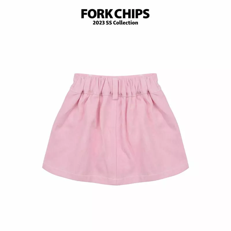Fork Chips - Korean Children Fashion - #kidsshorts - Blush Mini Skirt