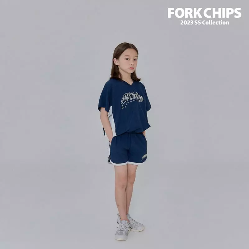 Fork Chips - Korean Children Fashion - #kidsstore - Dunk Piping Shorts - 6