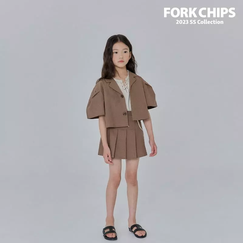 Fork Chips - Korean Children Fashion - #Kfashion4kids - Berlin Crop Jacket - 4