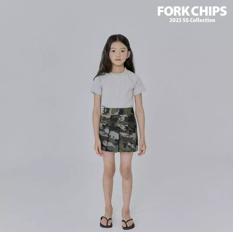Fork Chips - Korean Children Fashion - #Kfashion4kids - Sailt Tee - 4