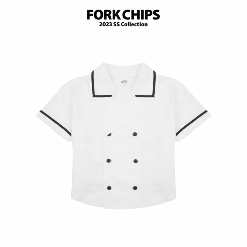 Fork Chips - Korean Children Fashion - #magicofchildhood - Garden Shirt
