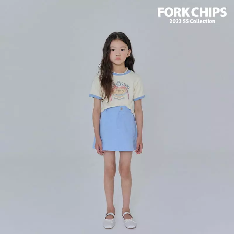 Fork Chips - Korean Children Fashion - #magicofchildhood - Blush Mini Skirt - 6