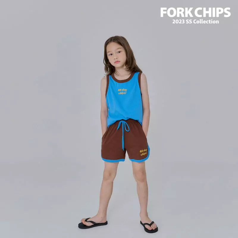 Fork Chips - Korean Children Fashion - #prettylittlegirls - Mango Top Bottom Set - 8
