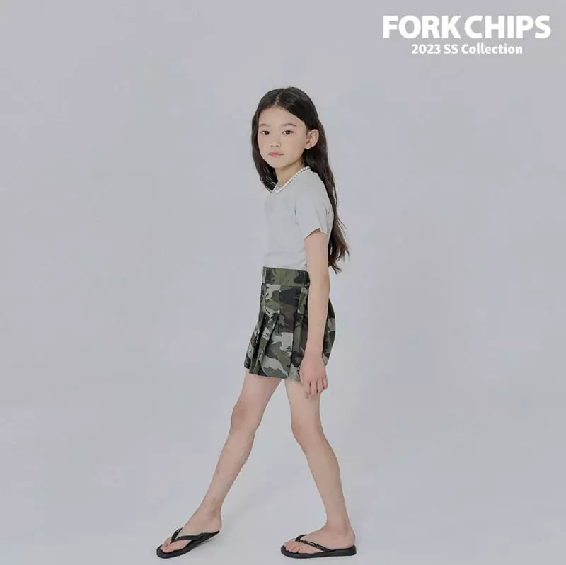 Fork Chips - Korean Children Fashion - #stylishchildhood - Sailt Tee - 10