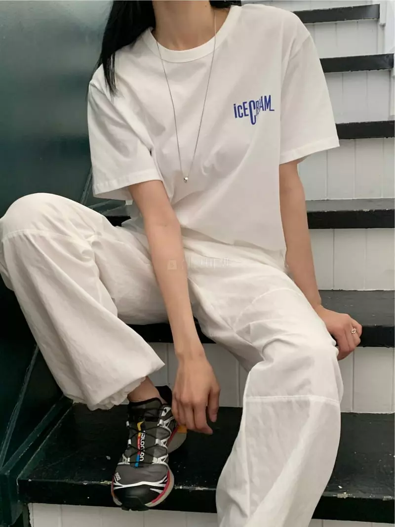 Fre - Korean Women Fashion - #momslook - Ice Cream Tee - 3