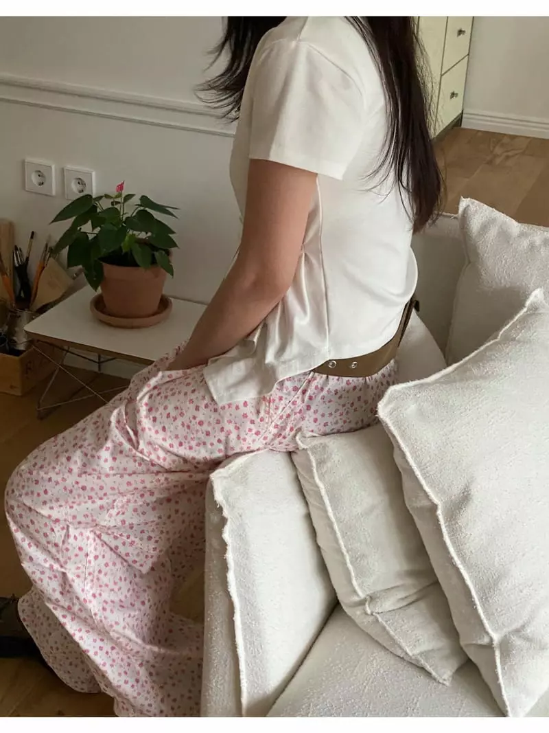 Fre - Korean Women Fashion - #momslook - Draping Tee - 3