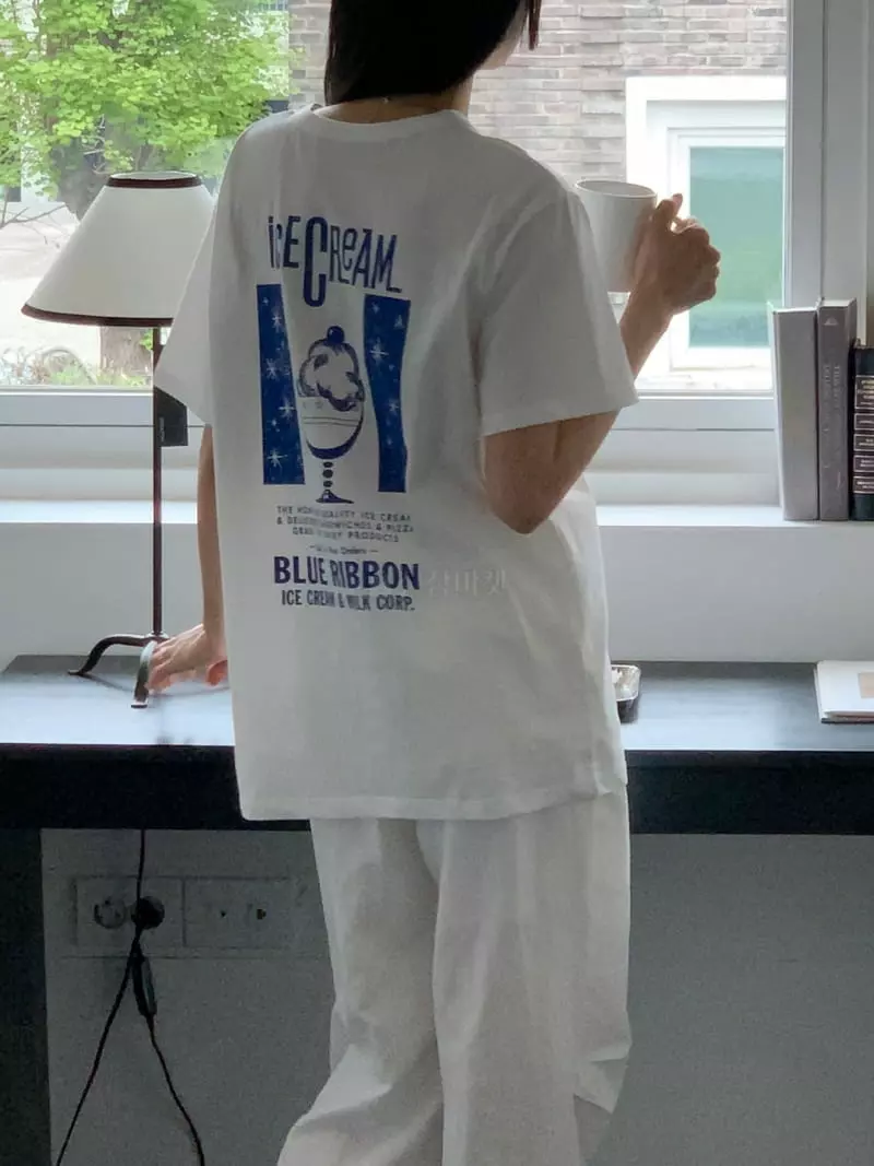 Fre - Korean Women Fashion - #womensfashion - Ice Cream Tee - 2