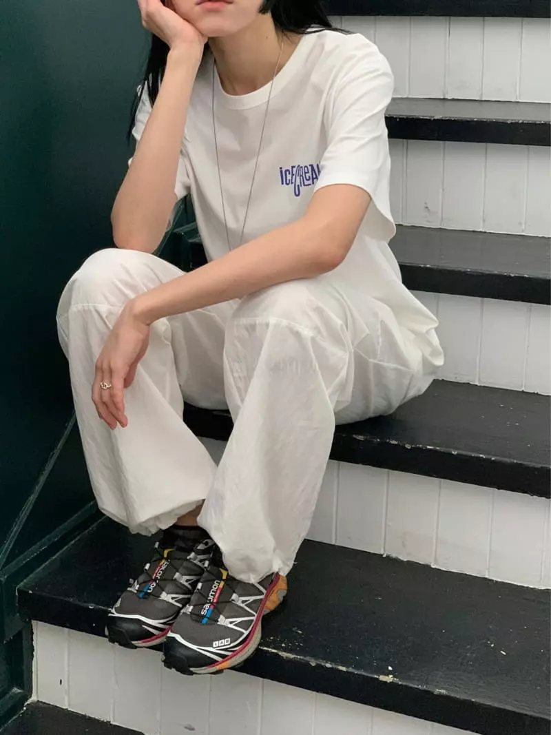 Fre - Korean Women Fashion - #momslook - Ice Cream Tee - 4