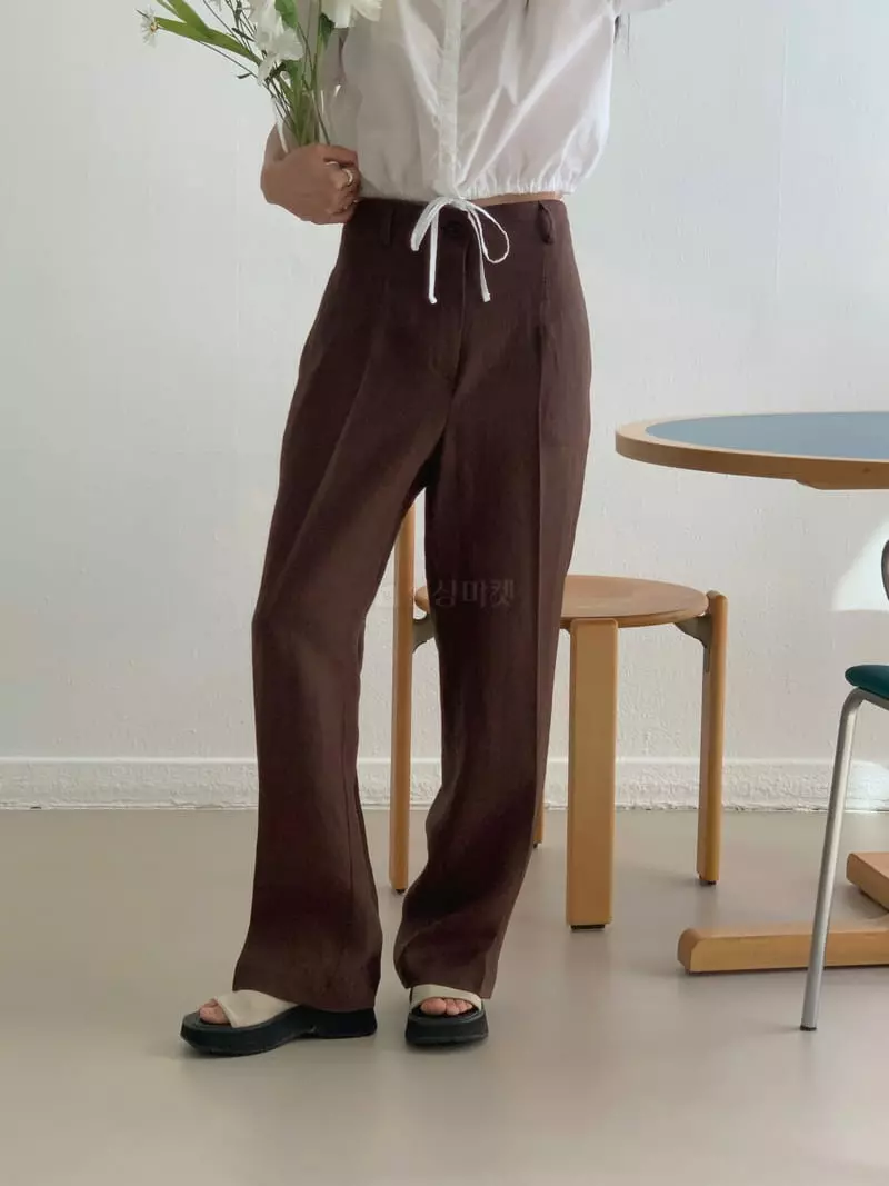 Fre - Korean Women Fashion - #momslook - Linen Pants - 4