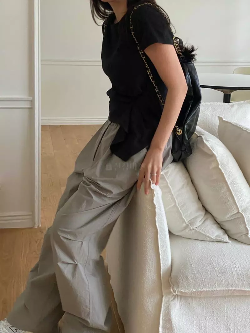 Fre - Korean Women Fashion - #womensfashion - Draping Tee - 12