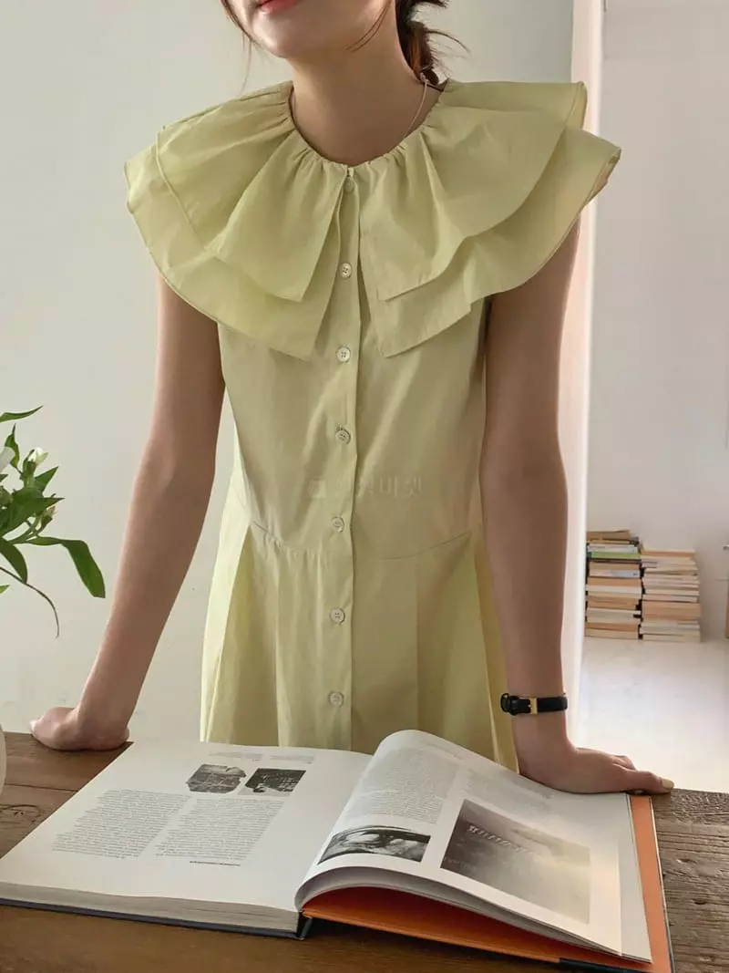 Frill - Korean Women Fashion - #momslook - Poplyn One-piece - 9