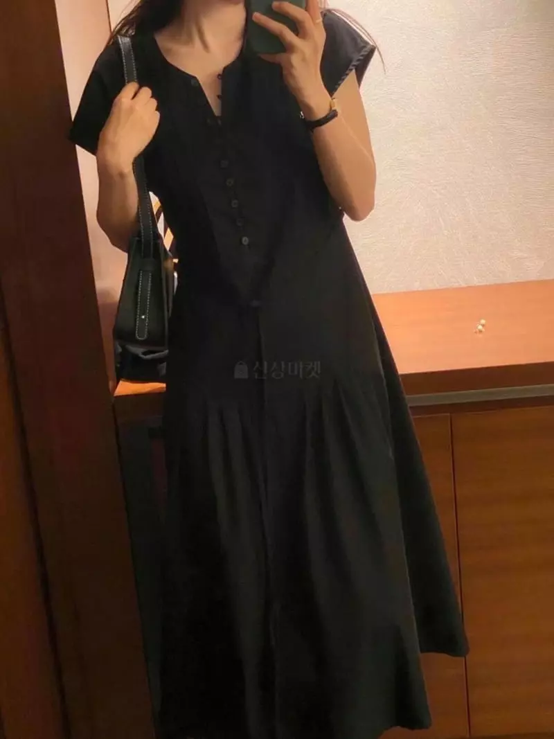 Frill - Korean Women Fashion - #romanticstyle - Pintuck One-piece - 7