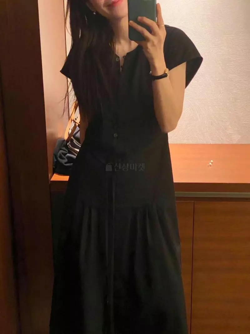 Frill - Korean Women Fashion - #thatsdarling - Pintuck One-piece - 9
