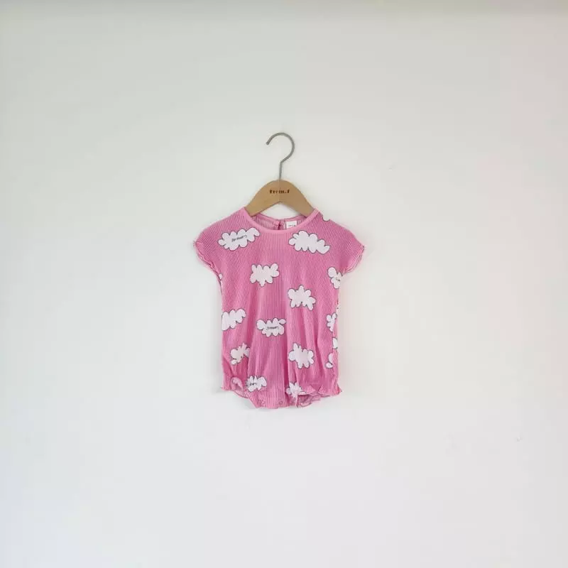 From J - Korean Baby Fashion - #babyootd - Cloud Pleats Bodysuit - 3