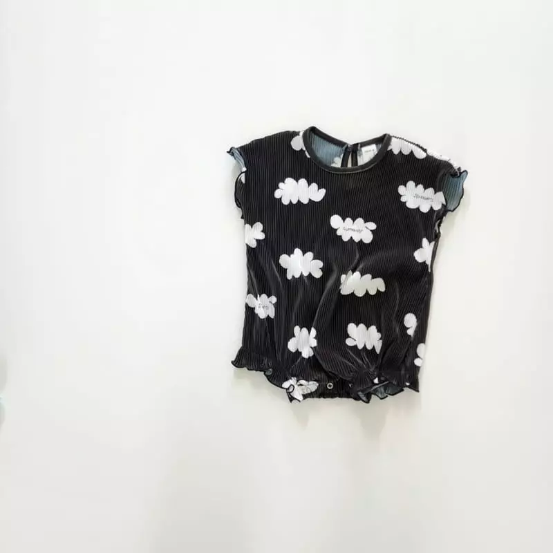 From J - Korean Baby Fashion - #onlinebabyshop - Cloud Pleats Bodysuit - 8
