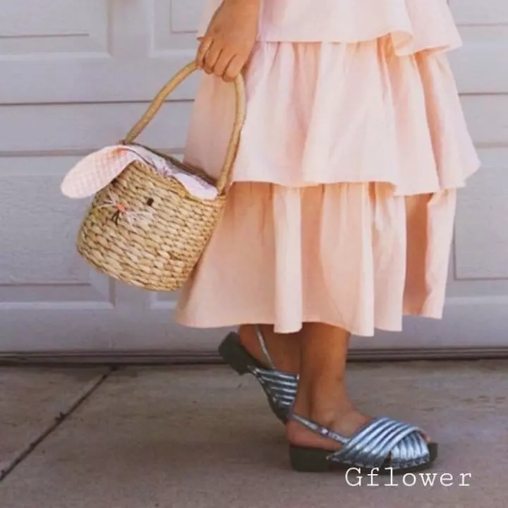 G Flower - Korean Children Fashion - #magicofchildhood - Straw Rabbit Bag