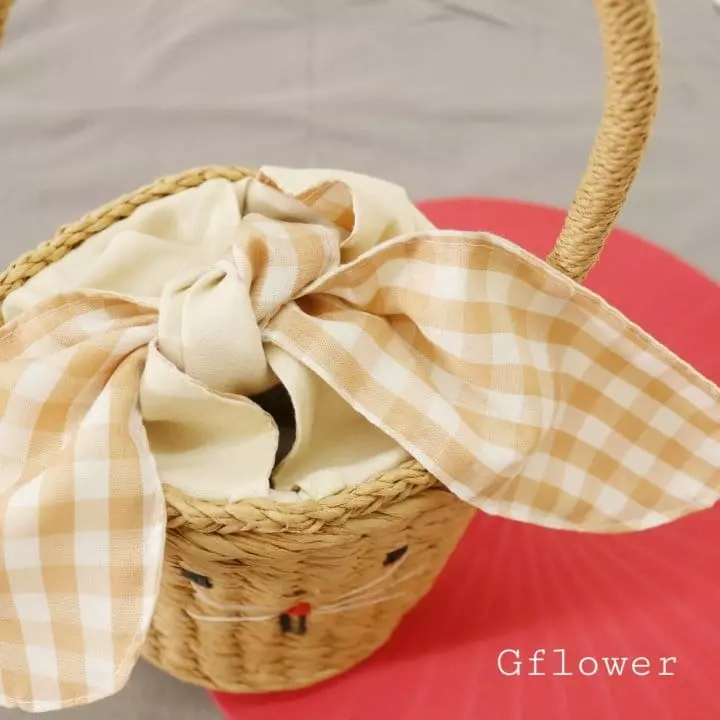 G Flower - Korean Children Fashion - #prettylittlegirls - Straw Rabbit Bag - 4