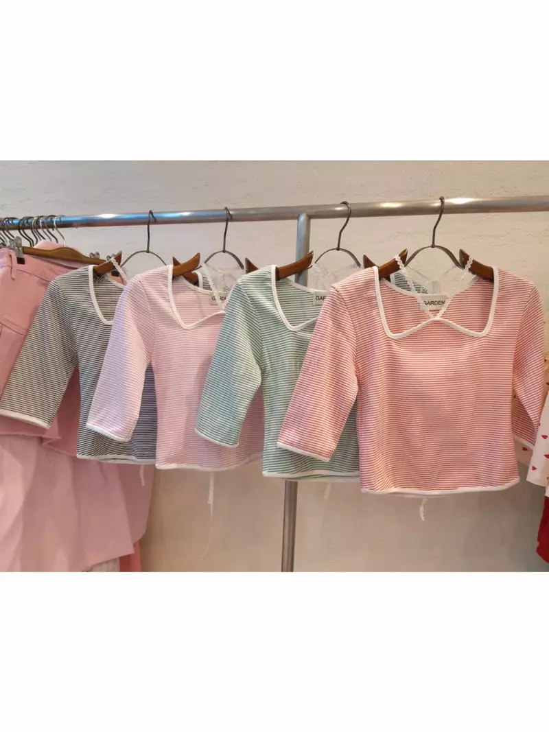 Garden Women - Korean Women Fashion - #momslook - Wave Tee - 9