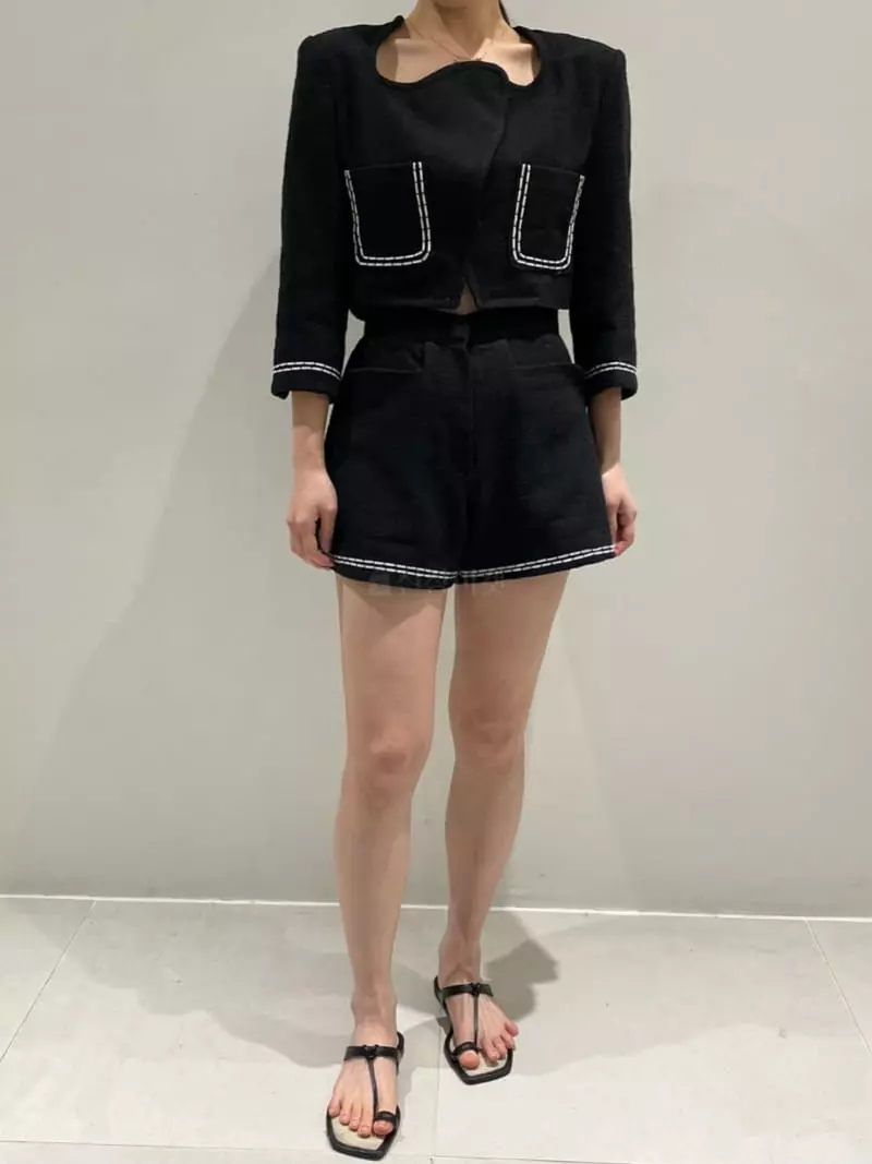 Garden Women - Korean Women Fashion - #momslook - Stitch Jacket - 3