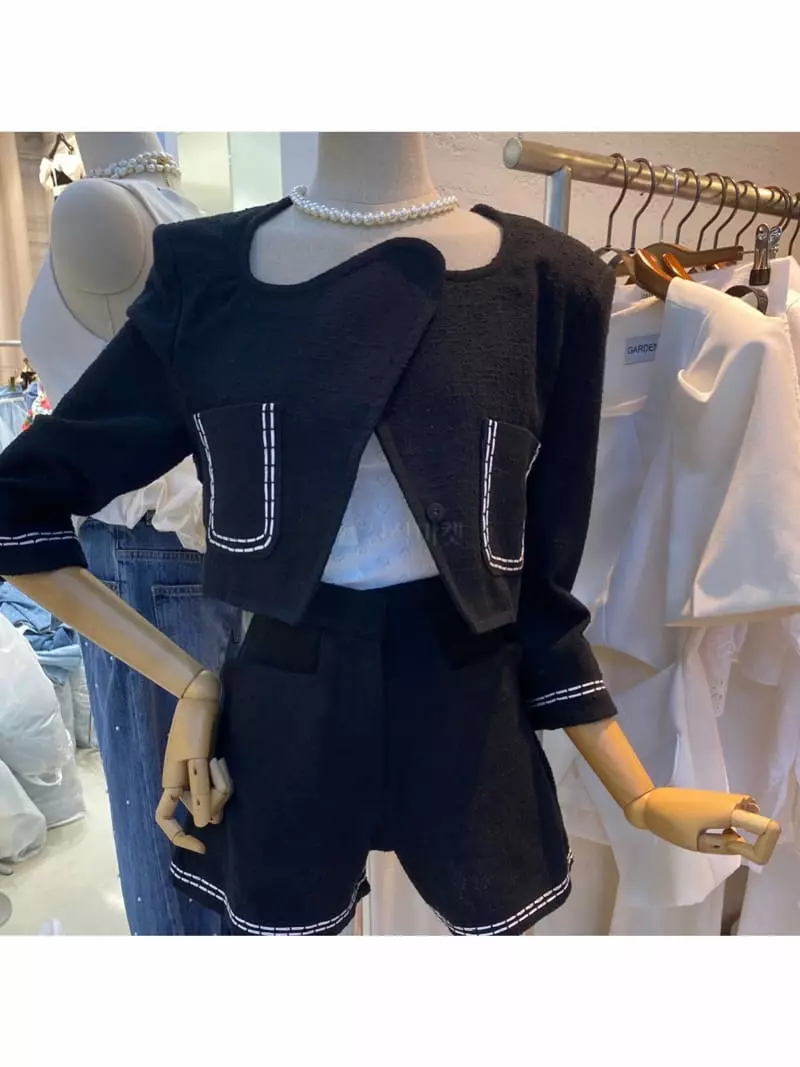 Garden Women - Korean Women Fashion - #momslook - Stitch Jacket - 8