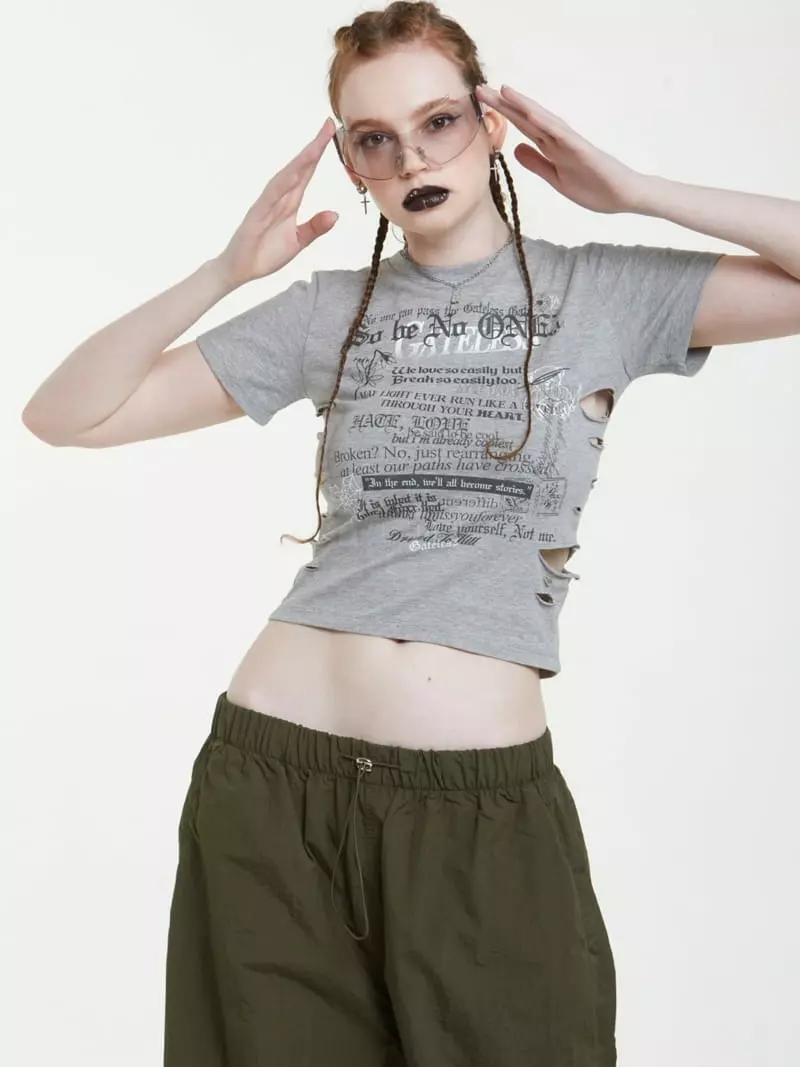 Gateless - Korean Women Fashion - #momslook - Snap Tee - 6