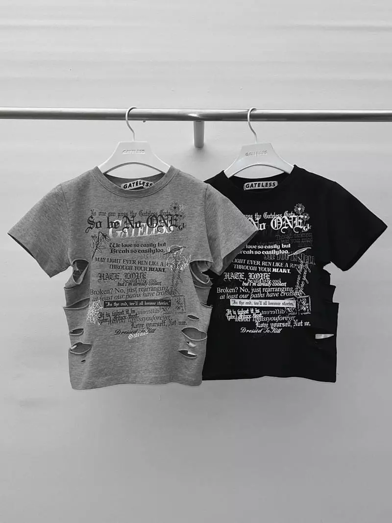 Gateless - Korean Women Fashion - #womensfashion - Snap Tee
