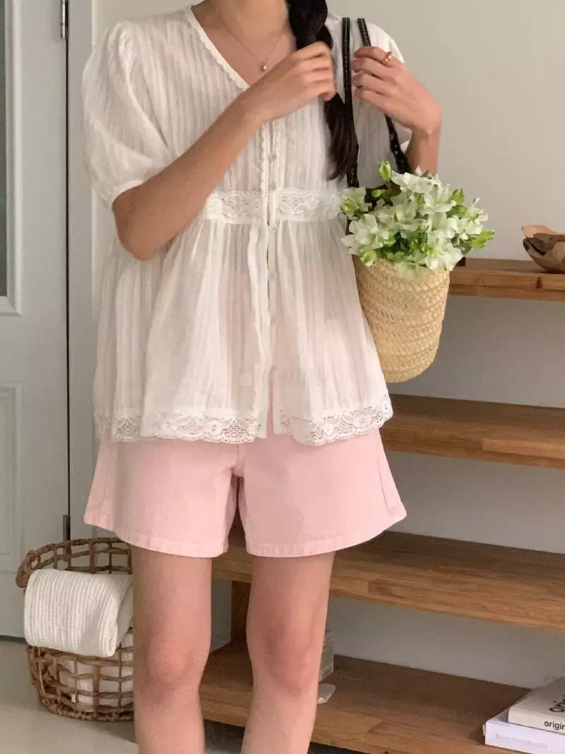 Giggle - Korean Women Fashion - #momslook - Frill Blouse - 10