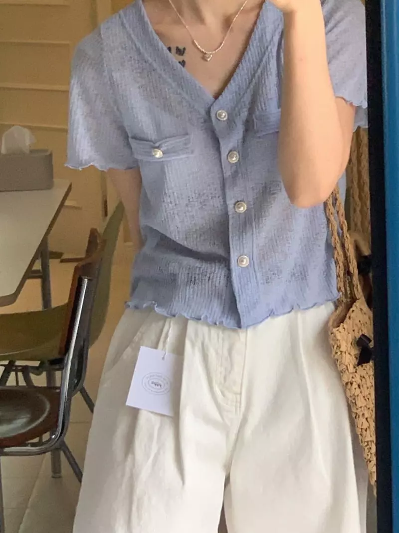 Giggle - Korean Women Fashion - #momslook - Pearl Candy Cardigan - 6