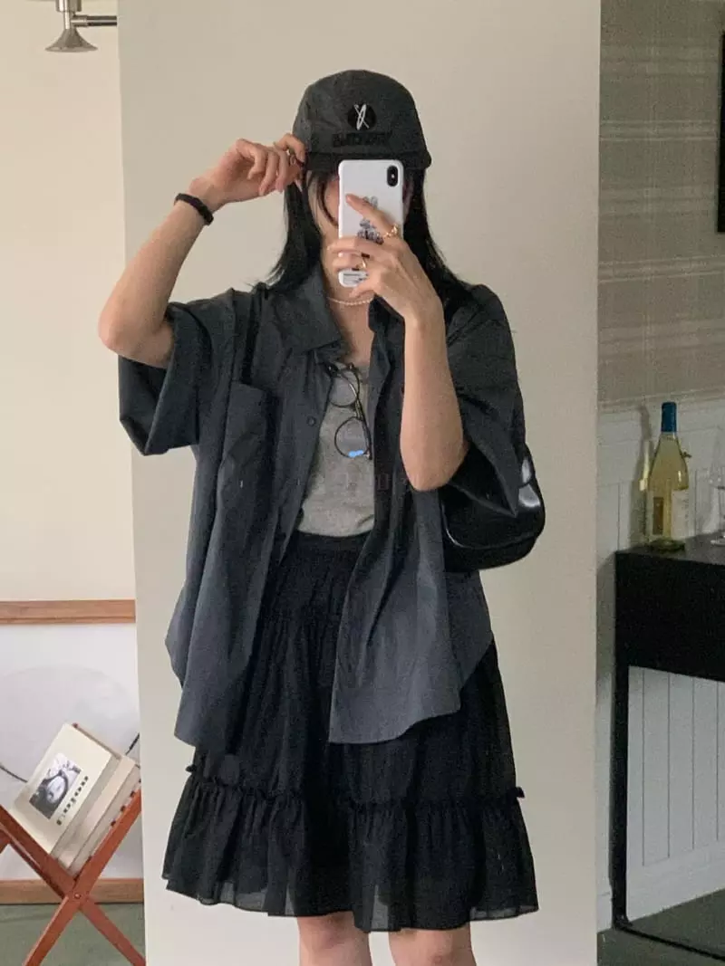Giggle - Korean Women Fashion - #momslook - Arc Shirt - 6