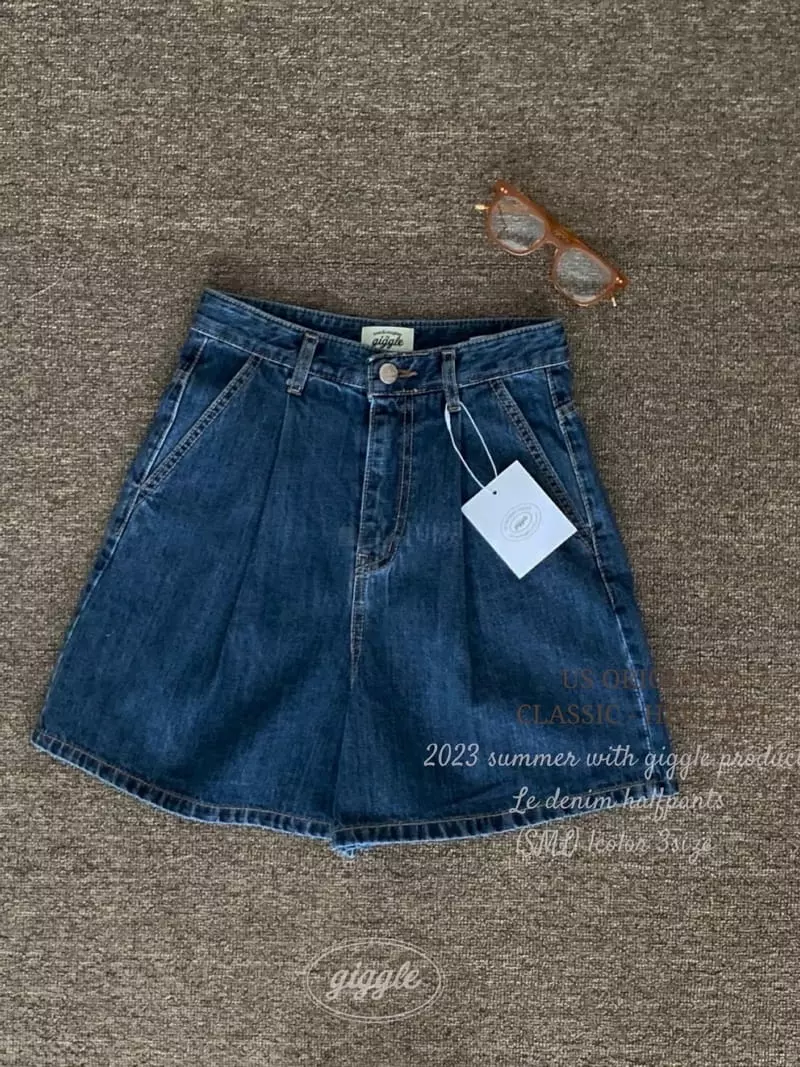 Giggle - Korean Women Fashion - #momslook - Le Denim Shorts