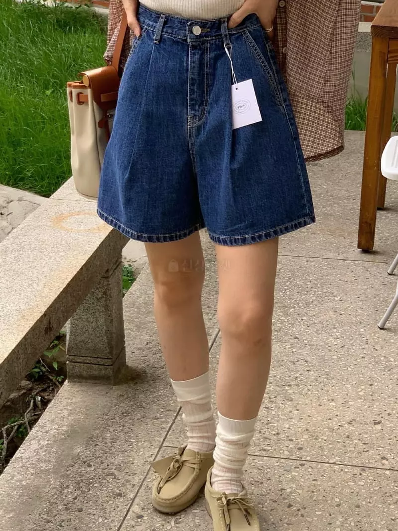 Giggle - Korean Women Fashion - #momslook - Le Denim Shorts - 11