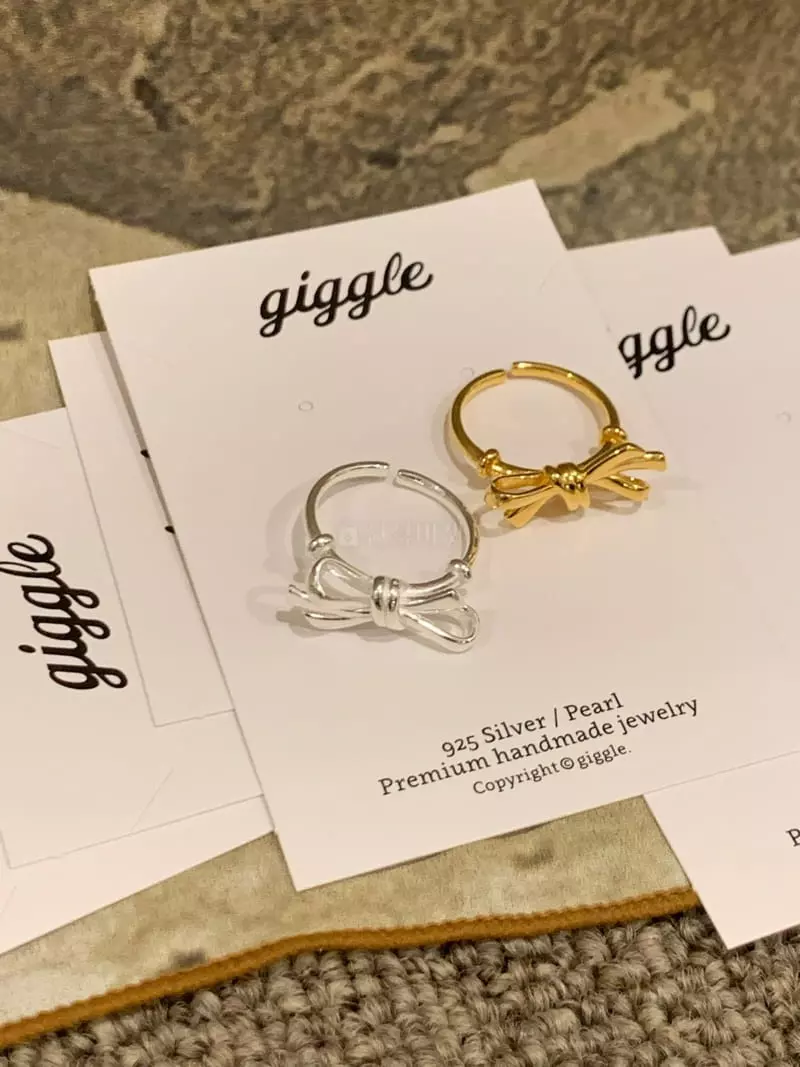 Giggle - Korean Women Fashion - #vintagekidsstyle - Gift Ribbon Ring - 4