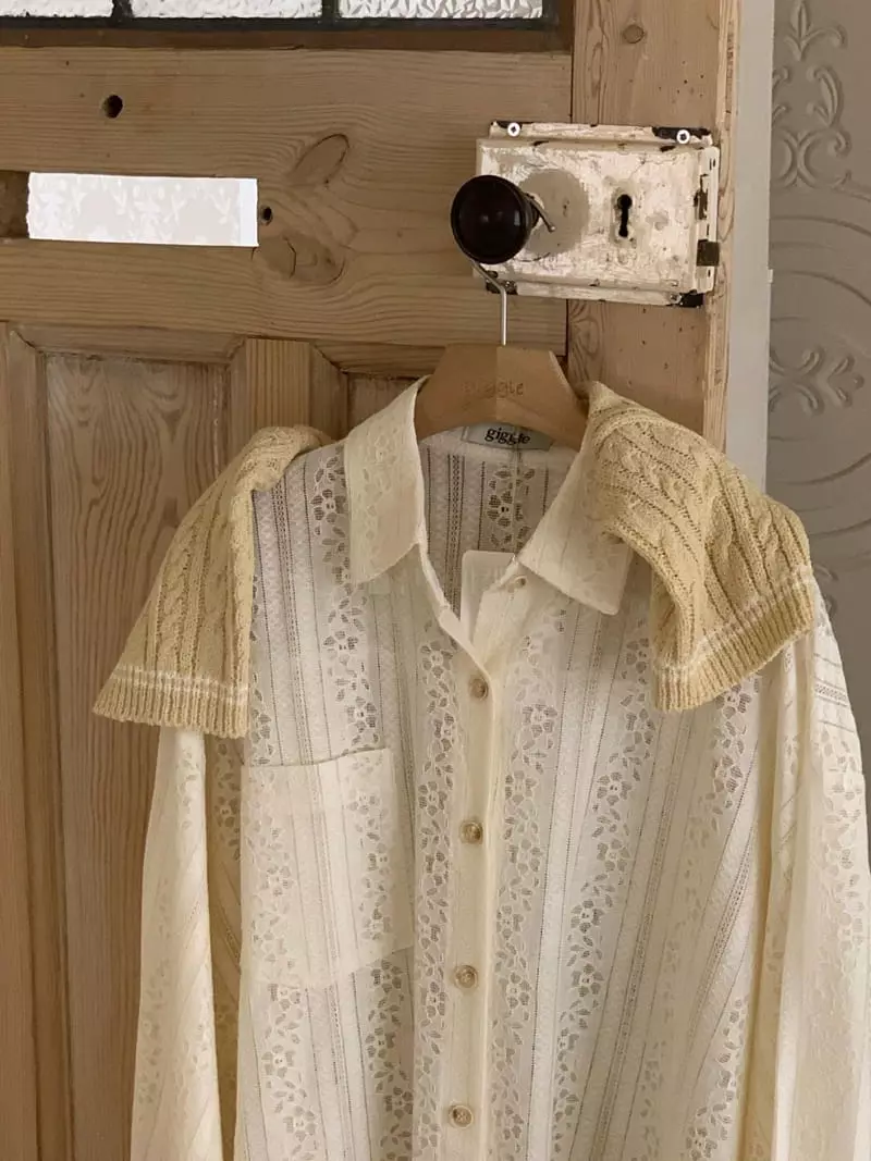 Giggle - Korean Women Fashion - #pursuepretty - Lace Shirt - 3