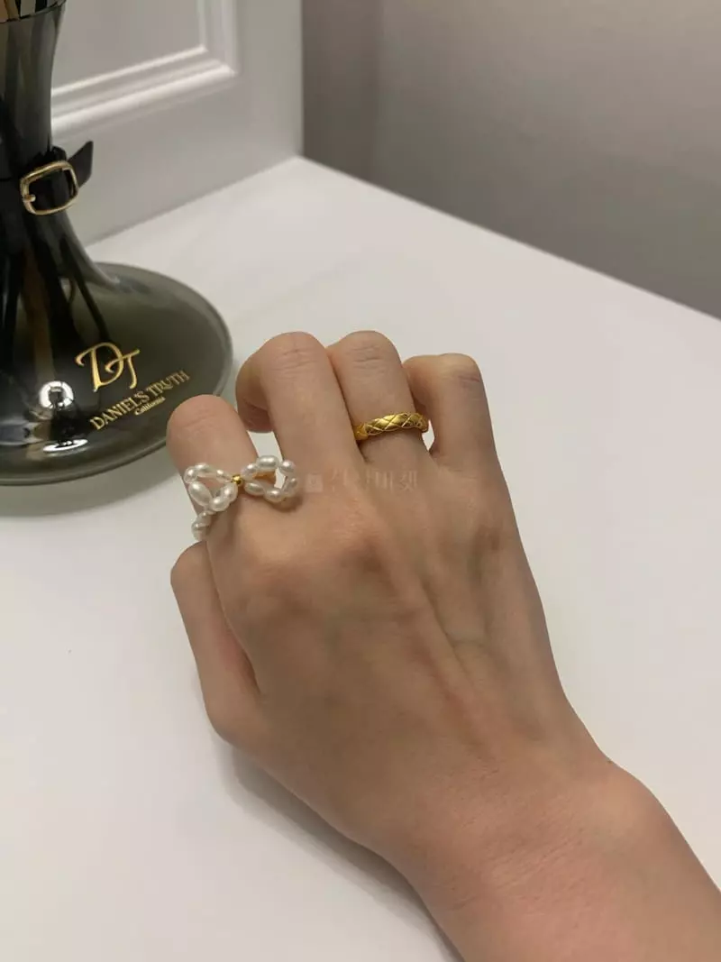 Giggle - Korean Women Fashion - #restrostyle - Pearl Ring