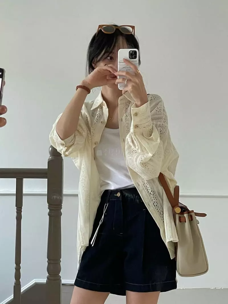Giggle - Korean Women Fashion - #shopsmall - Lace Shirt - 6