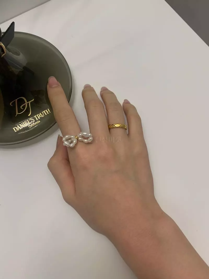Giggle - Korean Women Fashion - #shopsmall - Pearl Ring - 3