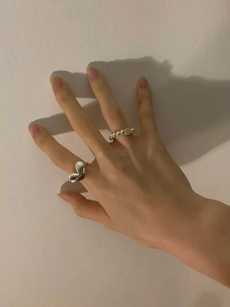 Giggle - Korean Women Fashion - #thatsdarling - Smile Silver Ring - 12