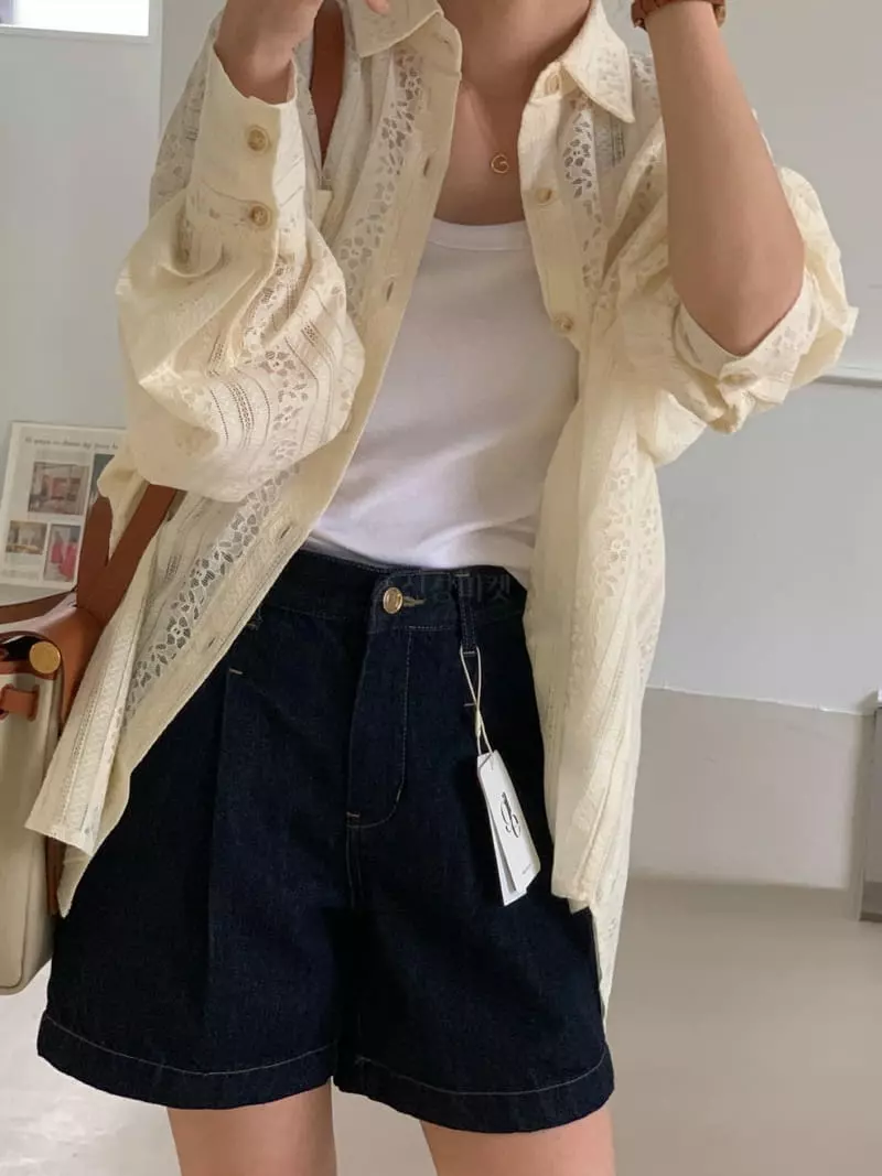 Giggle - Korean Women Fashion - #thatsdarling - Lace Shirt - 7
