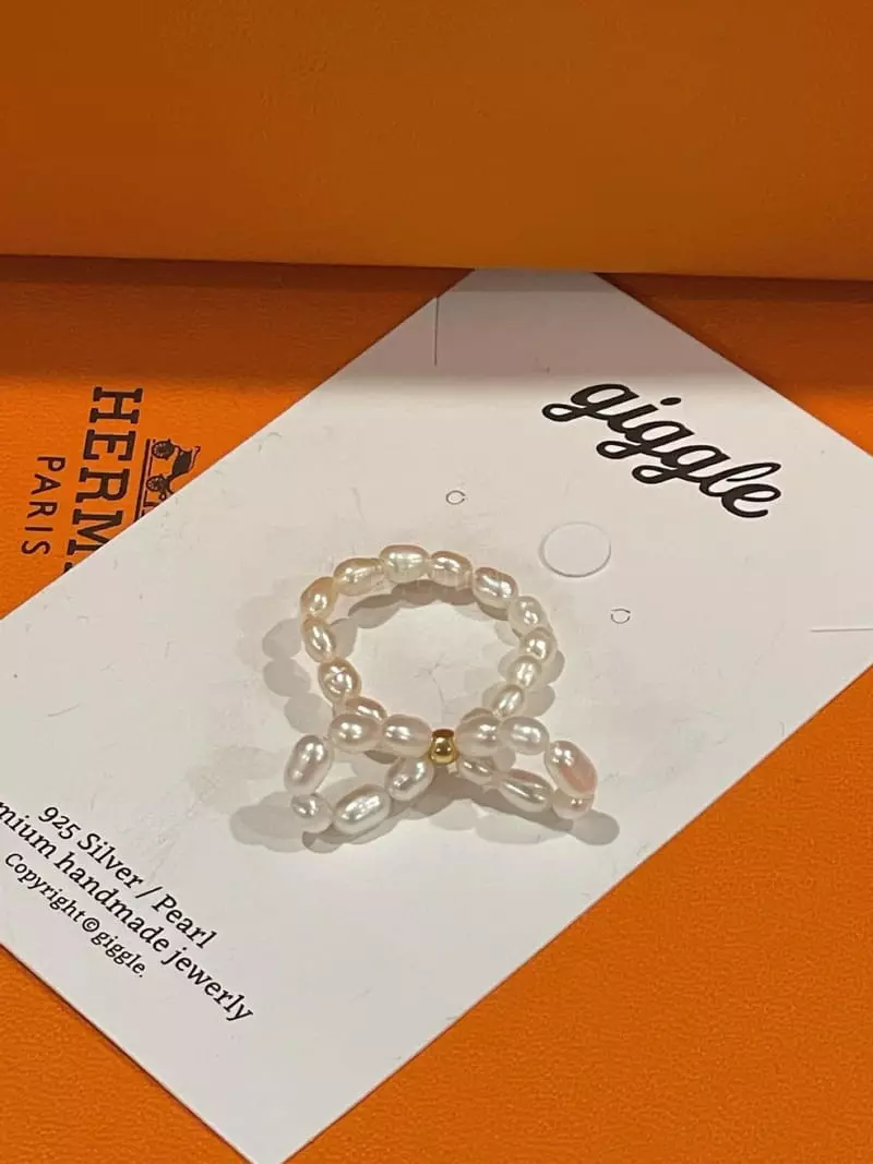 Giggle - Korean Women Fashion - #shopsmall - Pearl Ring - 4