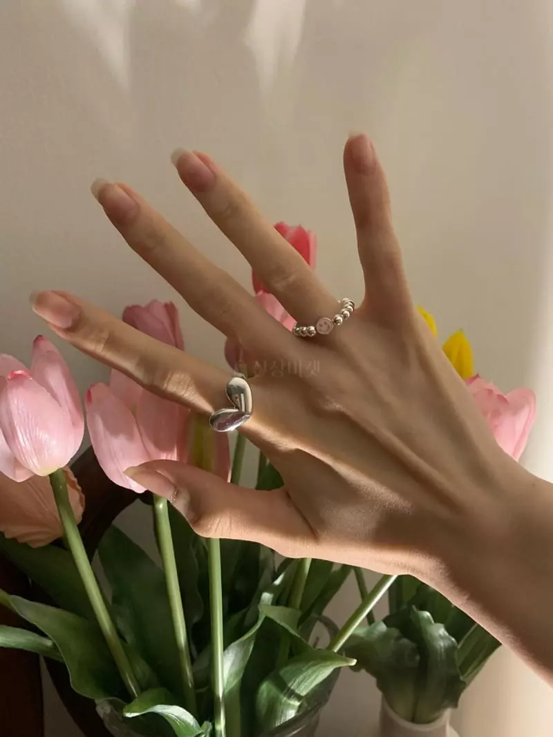 Giggle - Korean Women Fashion - #vintageinspired - Smile Silver Ring - 6