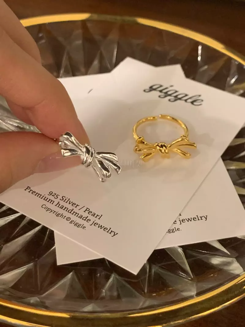 Giggle - Korean Women Fashion - #vintageinspired - Gift Ribbon Ring - 2
