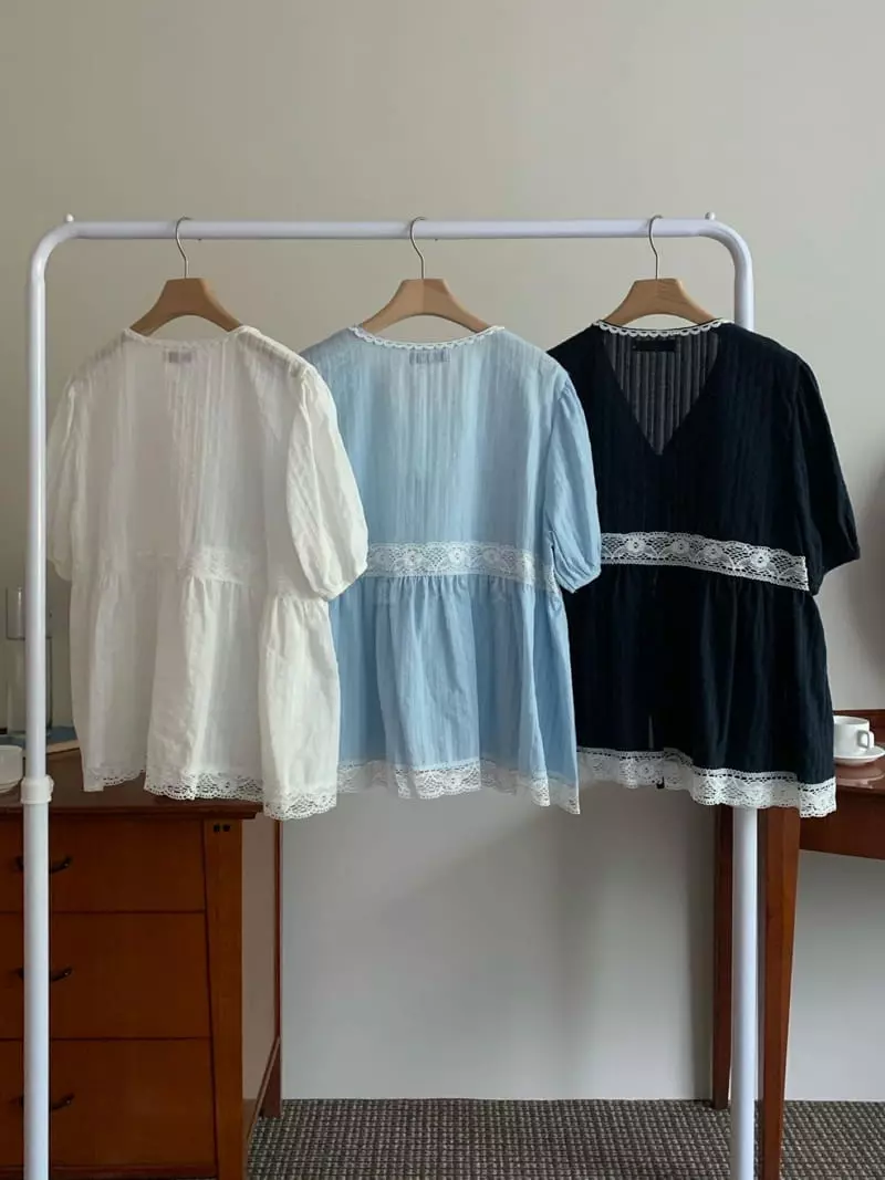 Giggle - Korean Women Fashion - #womensfashion - Frill Blouse - 5