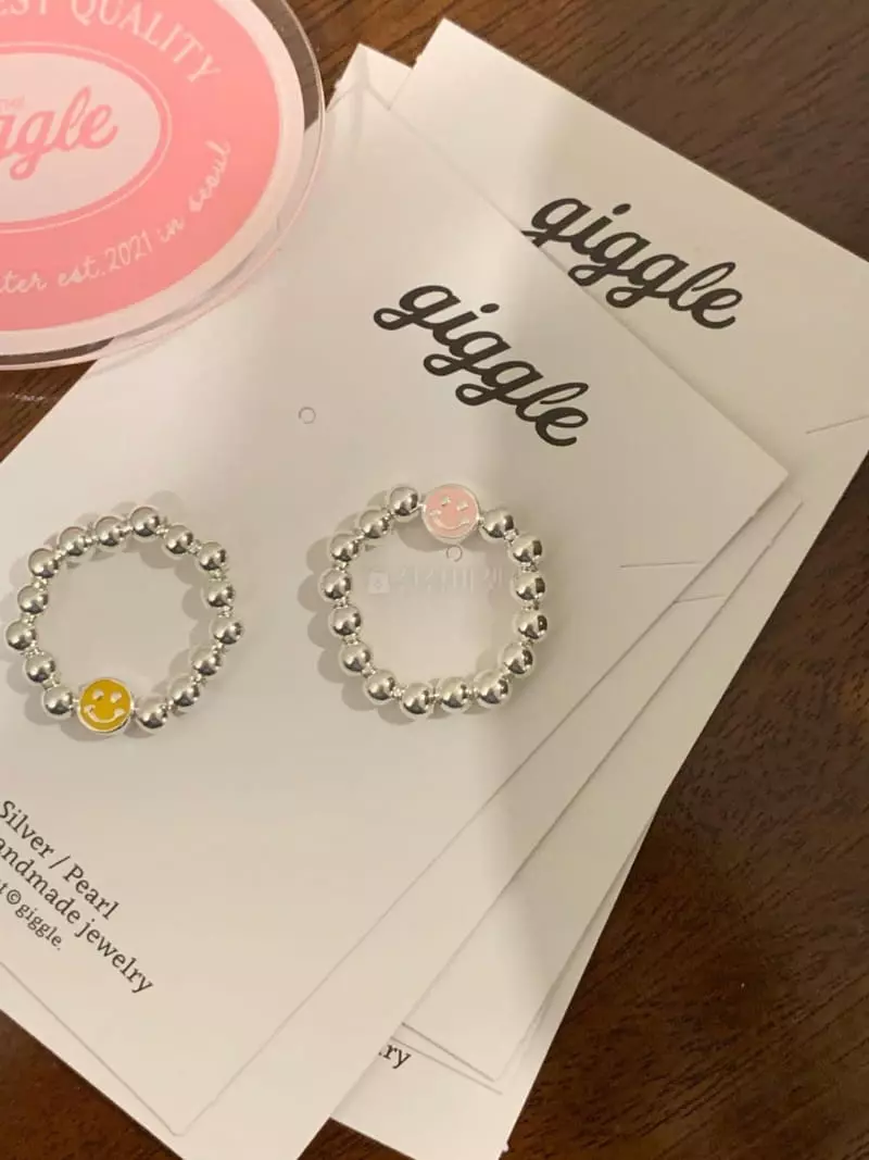 Giggle - Korean Women Fashion - #womensfashion - Smile Silver Ring