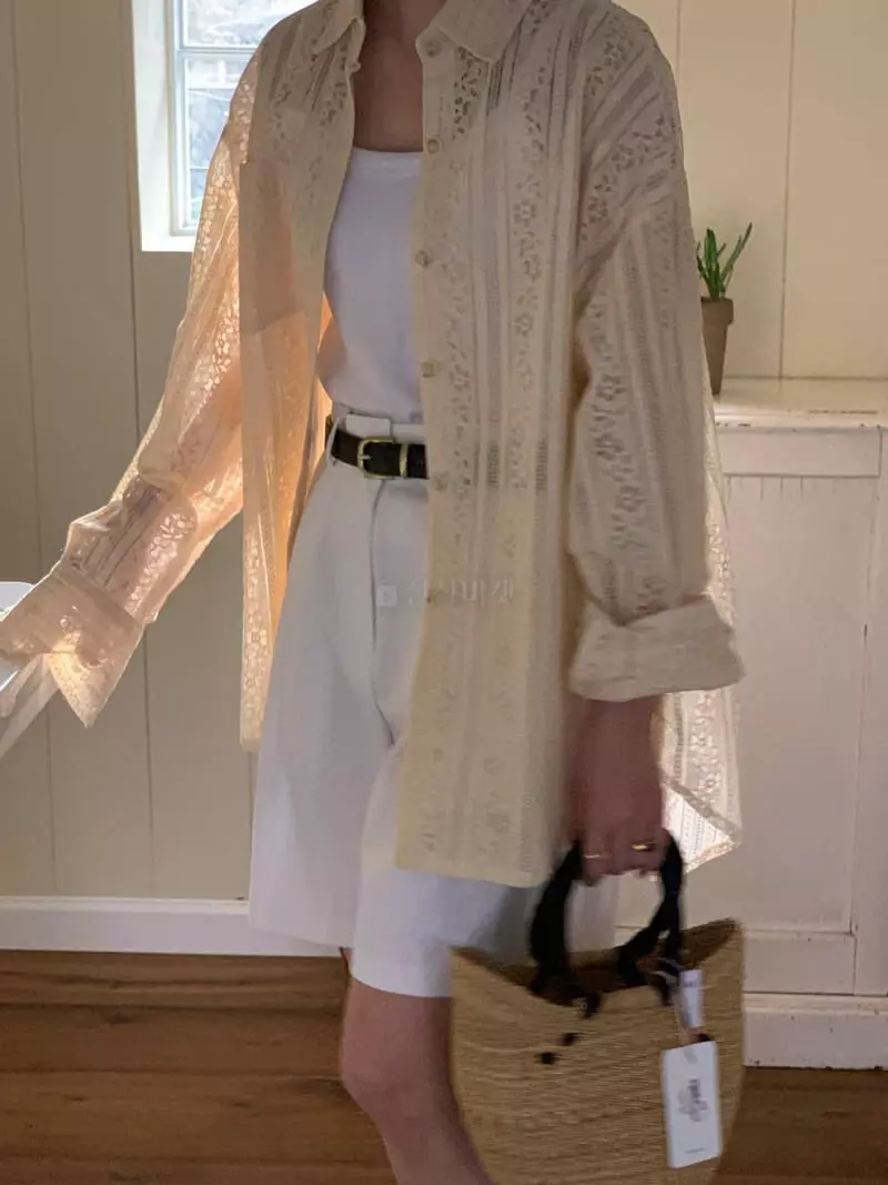 Giggle - Korean Women Fashion - #womensfashion - Lace Shirt - 12