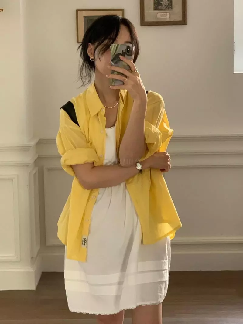 Giggle - Korean Women Fashion - #womensfashion - Loose Fit Summer Shirt - 11